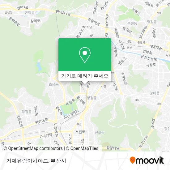 거제유림아시아드 지도