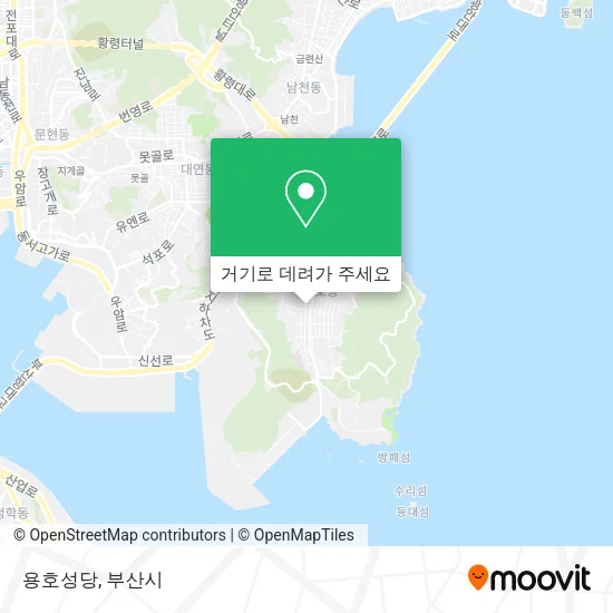 용호성당 지도