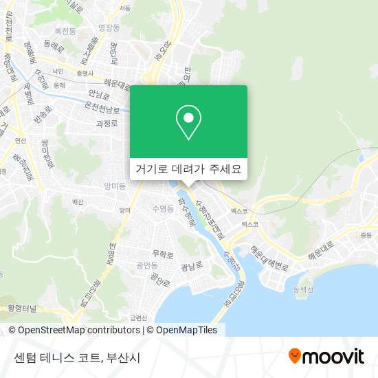 센텀 테니스 코트 지도