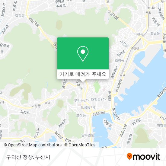 구덕산 정상 지도