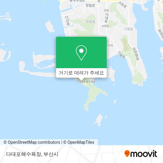 다대포해수욕장 지도
