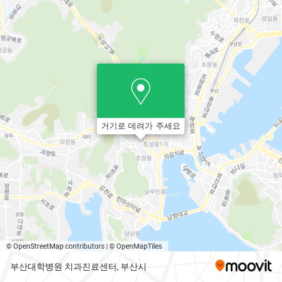 부산대학병원 치과진료센터 지도