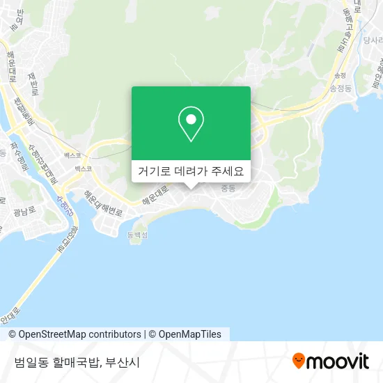 범일동 할매국밥 지도