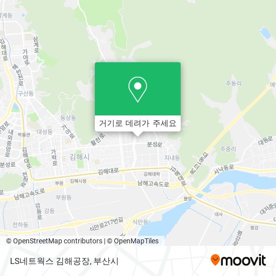 LS네트웍스 김해공장 지도