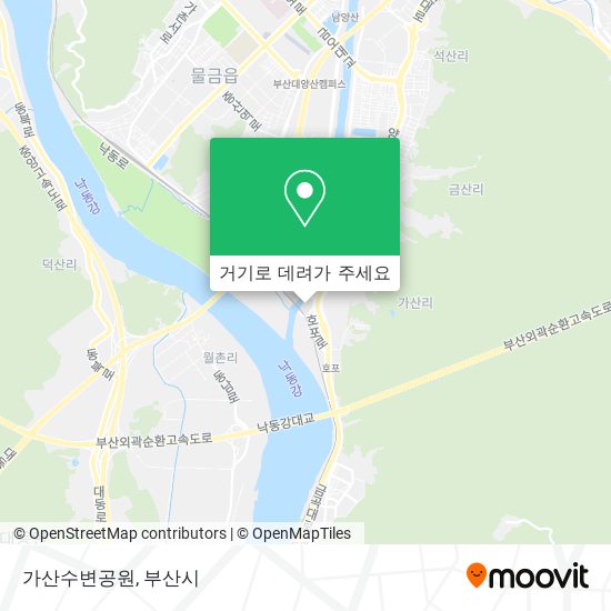 가산수변공원 지도