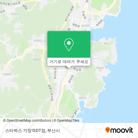 스타벅스 기장역DT점 지도