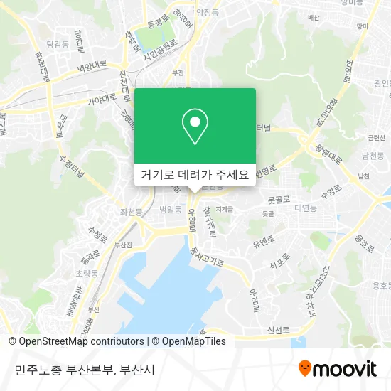 민주노총 부산본부 지도