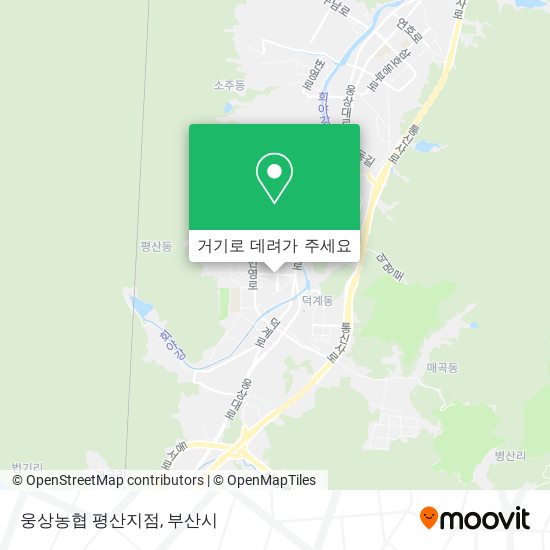 웅상농협 평산지점 지도