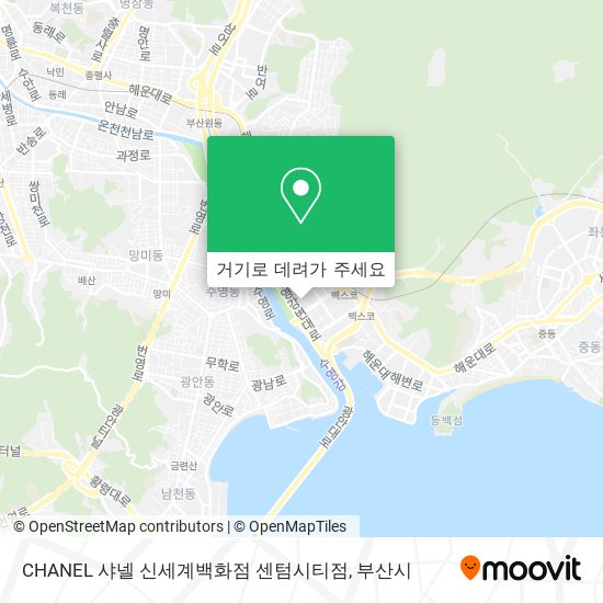 CHANEL 샤넬 신세계백화점 센텀시티점 지도