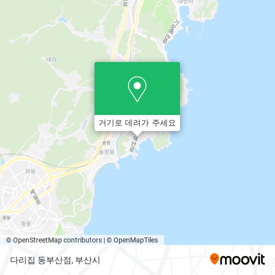 다리집 동부산점 지도