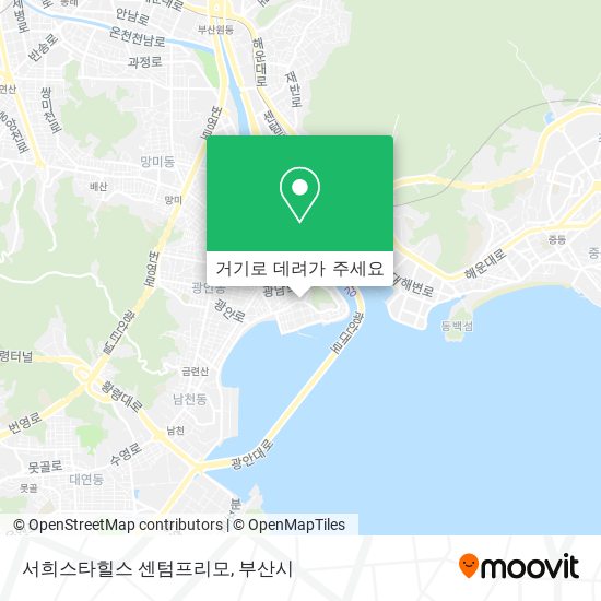 서희스타힐스 센텀프리모 지도