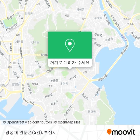 경성대 인문관(6관) 지도