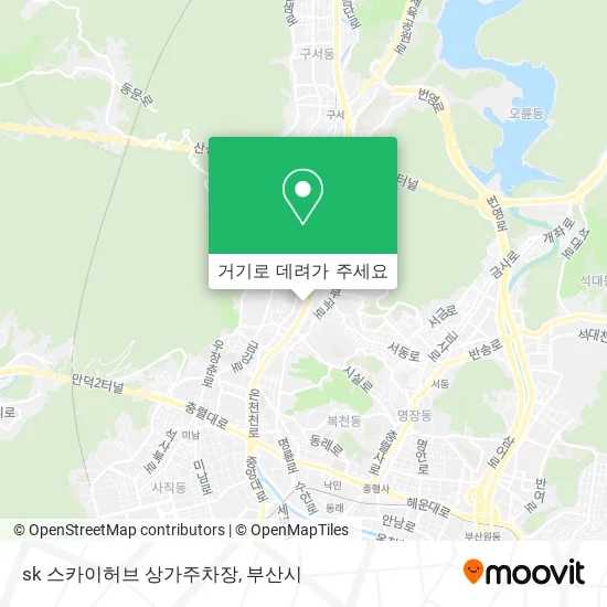 sk 스카이허브 상가주차장 지도