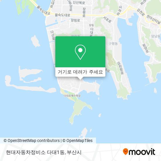 현대자동차정비소 다대1동 지도