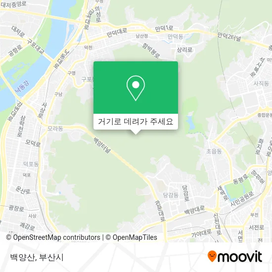 백양산 지도