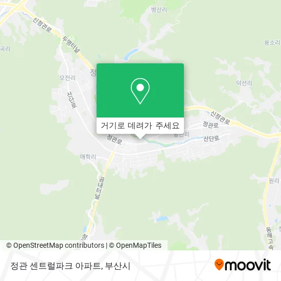 정관 센트럴파크 아파트 지도