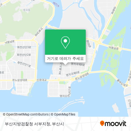 부산지방검찰청 서부지청 지도