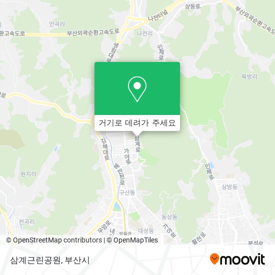삼계근린공원 지도