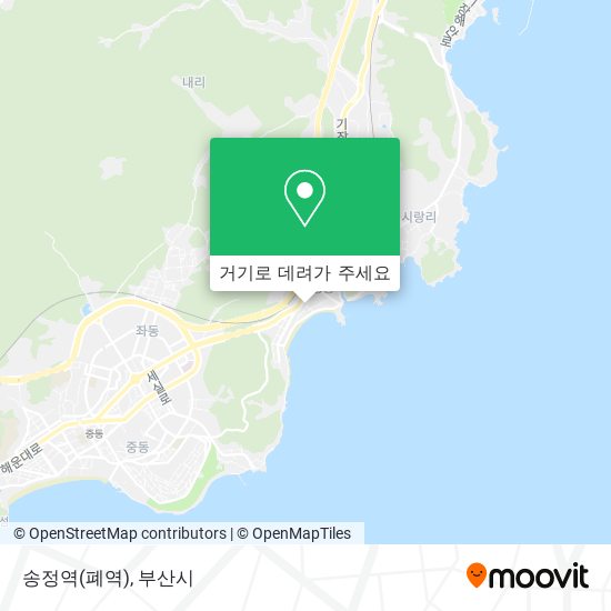 송정역(폐역) 지도