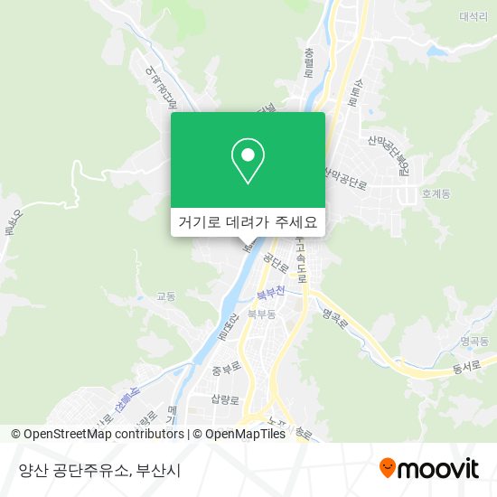 양산 공단주유소 지도