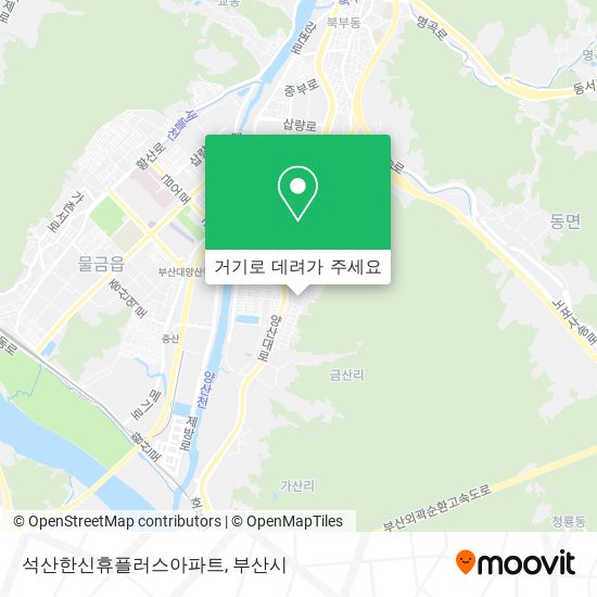 석산한신휴플러스아파트 지도