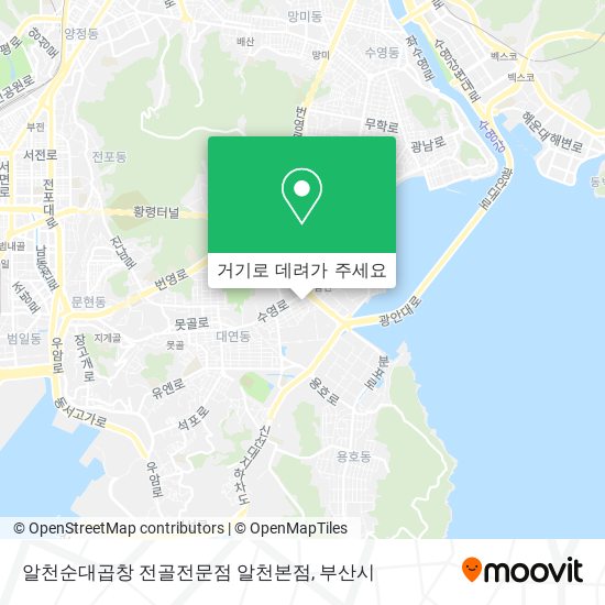 알천순대곱창 전골전문점 알천본점 지도