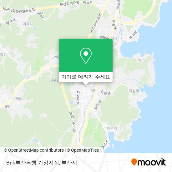 Bnk부산은행 기장지점 지도
