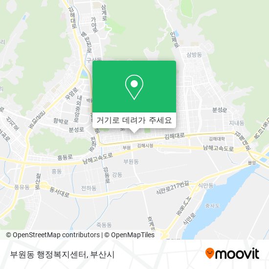 부원동 행정복지센터 지도