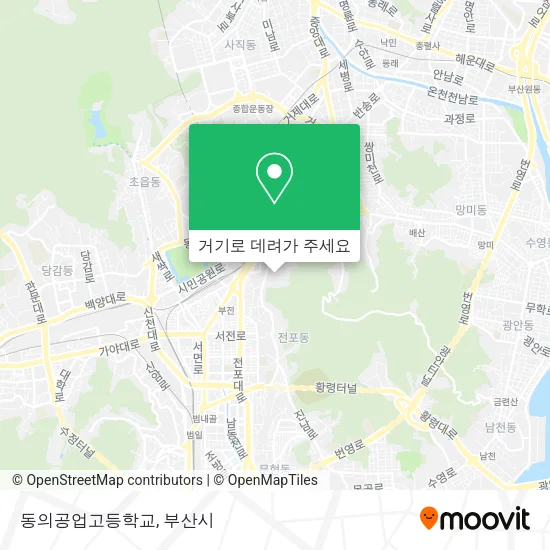 동의공업고등학교 지도