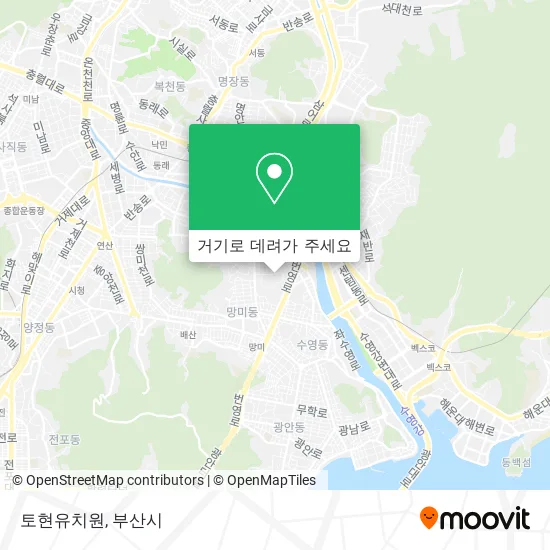 토현유치원 지도