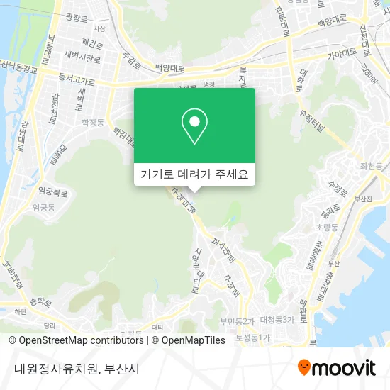 내원정사유치원 지도