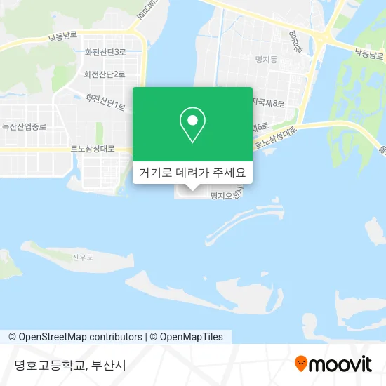 명호고등학교 지도
