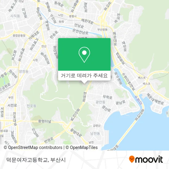 덕문여자고등학교 지도