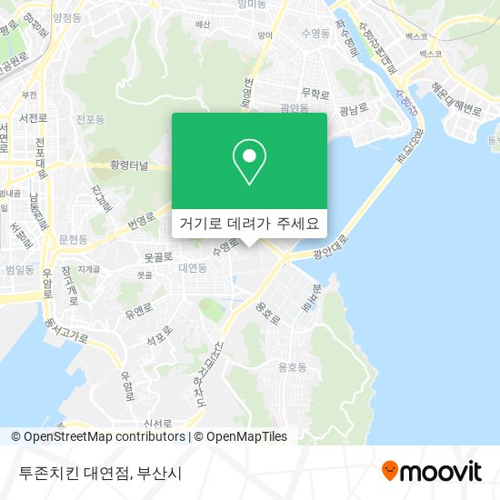 투존치킨 대연점 지도