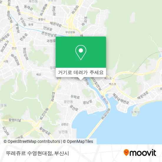 뚜레쥬르 수영현대점 지도