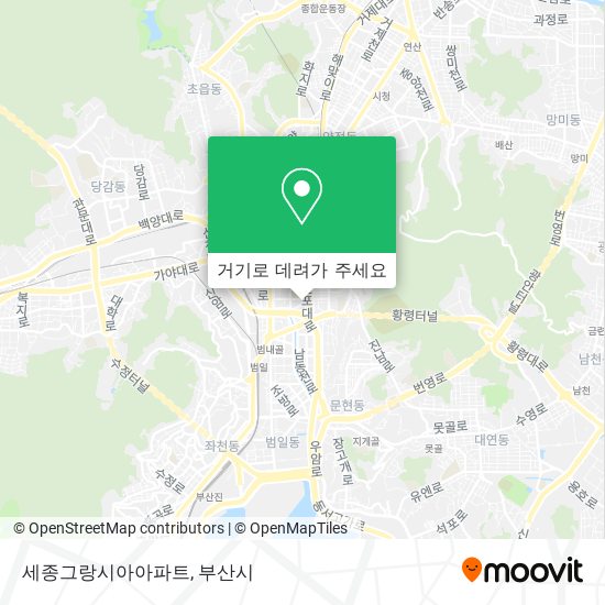 세종그랑시아아파트 지도