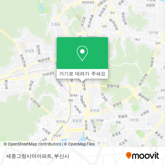세종그랑시아아파트 지도