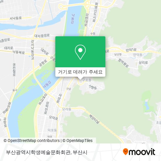 부산광역시학생예술문화회관 지도
