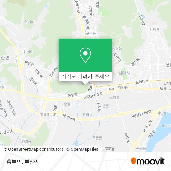 흥부암 지도