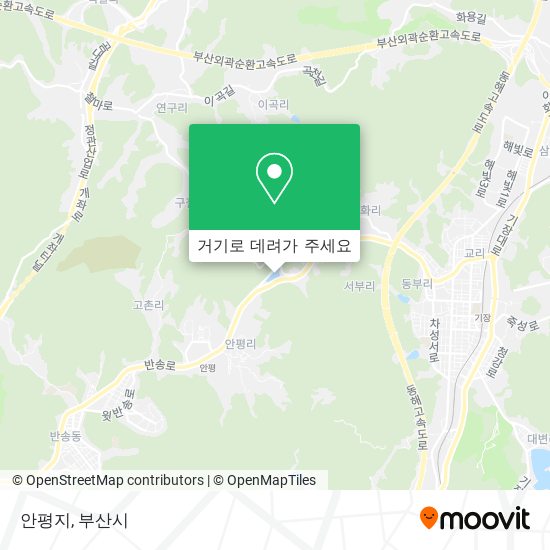 안평지 지도
