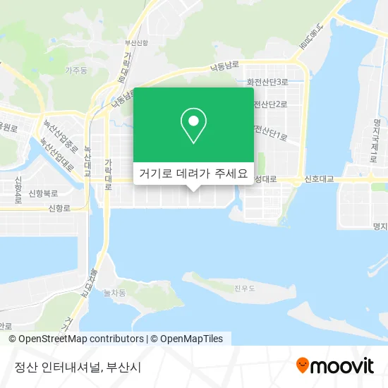 정산 인터내셔널 지도