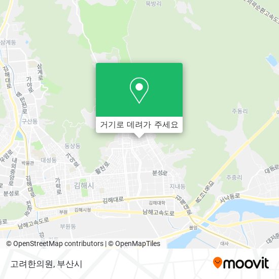 고려한의원 지도