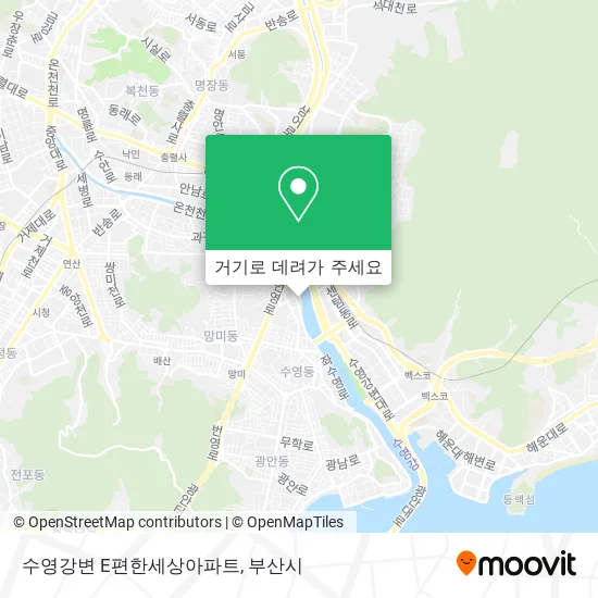 수영강변 E편한세상아파트 지도