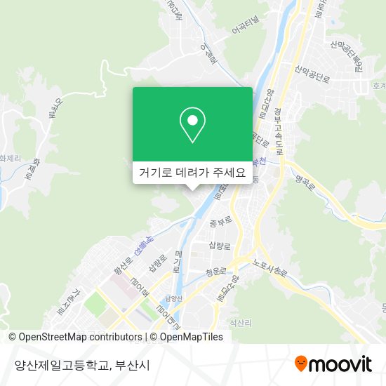 양산제일고등학교 지도