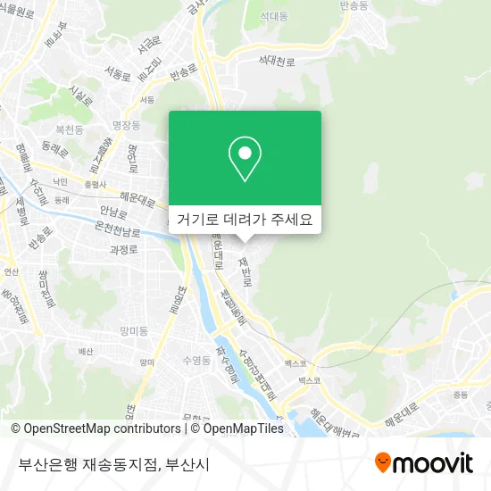 부산은행 재송동지점 지도