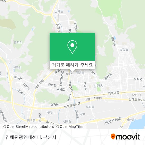김해관광안내센터 지도