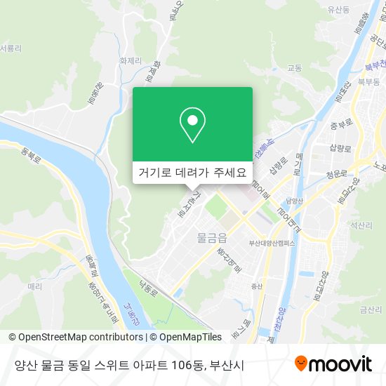 양산 물금 동일 스위트 아파트 106동 지도