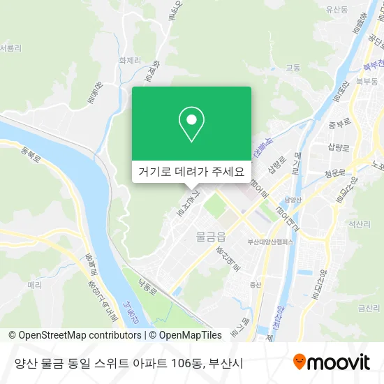 양산 물금 동일 스위트 아파트 106동 지도