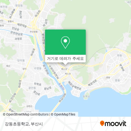 강동초등학교 지도