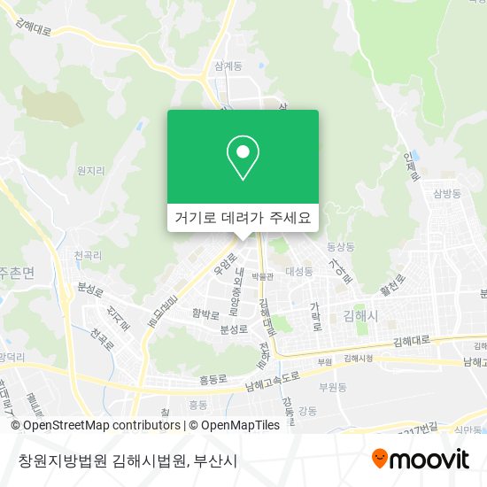 창원지방법원 김해시법원 지도